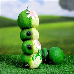 Садовая фигура из полистоуна «Гусеница-Красотка», 22×14×19 см