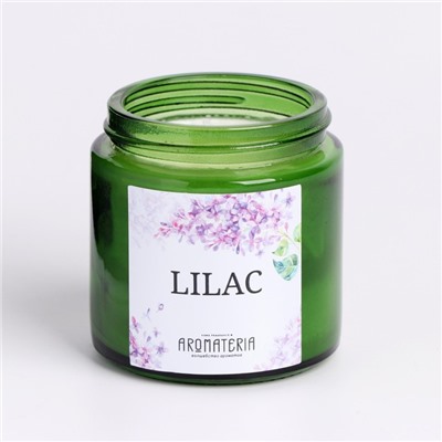 Ароматическая свеча в банке из соевого воска Spring Flowers. Lilac, 25 ч, 120 мл, сирень
