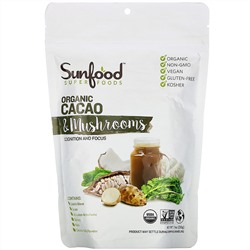 Sunfood, Superfoods, Organic Cacao & Mushrooms, 7.4 oz (210 g)