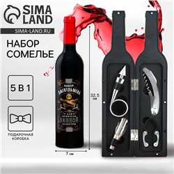 Подарочный набор для вина «Для ценителей»: 5 предметов