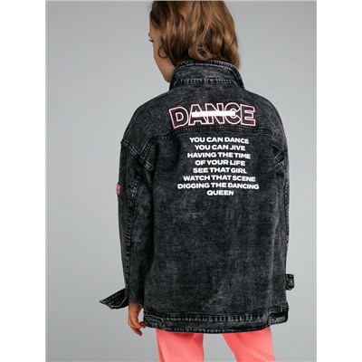 Куртка текстильная джинсовая для девочек