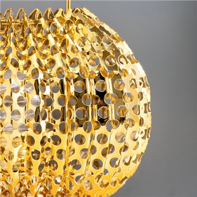 Ночник «Деки» LED от батареек 2хААА золото 19×19×17 см RISALUX