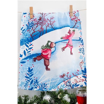 Натали Полотенце Набор кухонных полотенец Снежные забавы