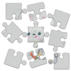 Набор картона белого А4  10л мелованный 200 г/м2 в картонной папке КБМКМ10 Каляка-Маляка