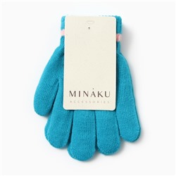 Перчатки детские MINAKU, голубые, 15 см