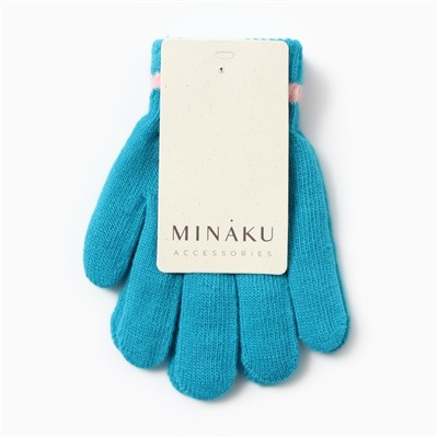 Перчатки детские MINAKU, голубые, 15 см