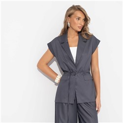 Жилет на завязках, Слишком модно (серый)