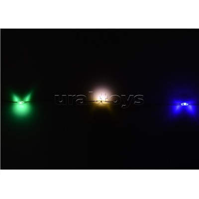 Электрогирлянда светодиодная Роса, 5 м, 50 ламп, цветная