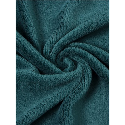 Плед «Этель», 150×200 см, корал-флис, изумрудный