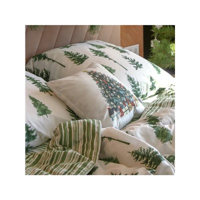 Подушка декоративная новогодняя «Этель. Елочка с подарками», 40×40 см, велюр