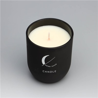 Свеча ароматическая Home Fragrance, одеколон, чёрная, 7×8 см