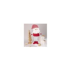 Фигурка СНЕГОВИК 9*12*57см ткань серия Зимняя Забава Lefard