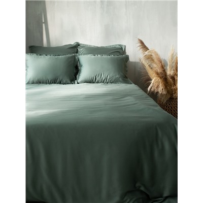 Пододеяльник 1.5-спальный SL Home, 150×220 см, оливковый, тенсель