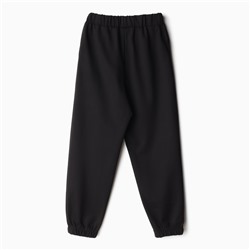 Брюки для девочки MINAKU: Casual Collection KIDS, чёрные, рост 152 см