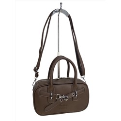 Женская сумка из искусственной кожи, цвет коричневый