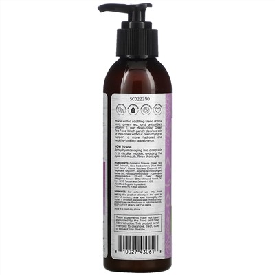 Sky Organics, Youth Boost, Moisturizing Green Tea Face Wash, 6 fl oz (180 ml)