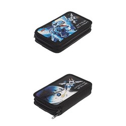 Пенал 6-ти ств. 190х110 мм "Космический динозавр" с табл.умножения (094768) 47132 Хатбер