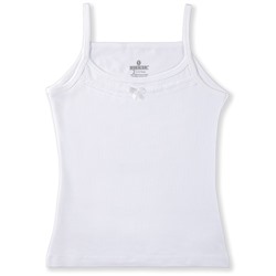 4546-01 Майка для девочки белая (BAYKAR)