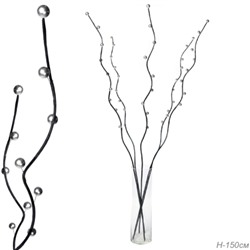 Сухоцвет набор 5 штук 150 см шарики 2 см СЕРЕБРО / D88-11 /уп 120/