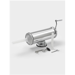 Шприц колбасный, 2.5 кг, 34×12×15 см, 3 насадки, нержавеющая сталь