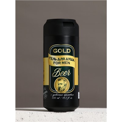 Гель для душа пиво HARD LINE, 400 мл, древесный аромат