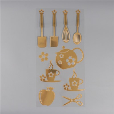 Наклейка интерьерная «Утро», золото, 70×30 см