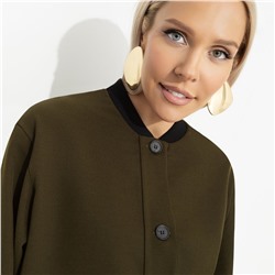 Бомбер с накладными карманами, Бунтарка (green)