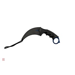 Нож керамбит тренировочный ВА22 L, черно-синий