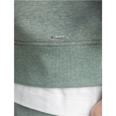 Свитшот свободный из петельчатого футера двухнитки с эластаном