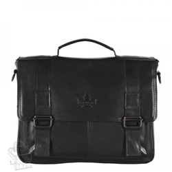 Портфель мужской кожаный 02215Z black Zinimsk