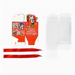 Коробка подарочная новогодняя складная «Новогодняя почта», 7×12×7 см