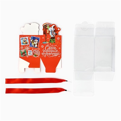 Коробка подарочная новогодняя складная «Новогодняя почта», 7×12×7 см