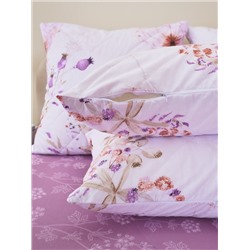 Постельное белье зима-лето из поплина с простыней на резинке - Виталина