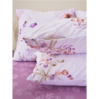 Постельное белье зима-лето из поплина с простыней на резинке - Виталина