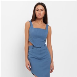 Корсет женский джинсовый MIST: Denim, размер 48, синий