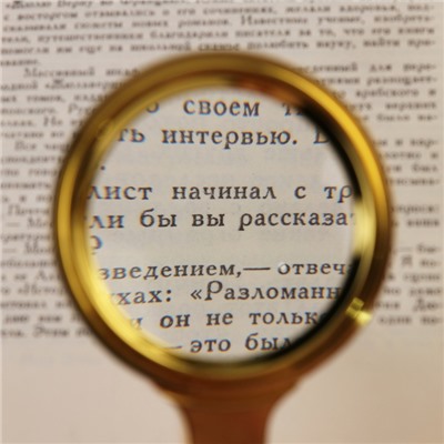 Лупа классическая, кратность 6, линза 35 мм