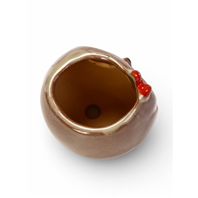 Декоративный горшок для цветов «Совёнок Бом», 180 мл, 7×6×6.5 см, керамический