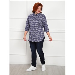 Дактиль - рубашка синий