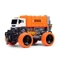 Машина "Мусоровоз Мега Сити" 1:16 (свет, звук) в коробке (оранжевый)