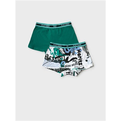 Трусы трикотажные для мальчиков - боксеры, 2 шт в комплекте