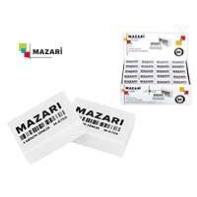 Ластик "МЯГКИЙ/SOFTY" белый, синтетический каучук 25х18 мм M-6755 Mazari