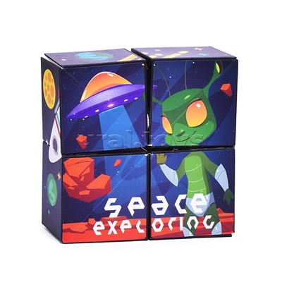 Головоломка "Магический куб" 3 в 1 в коробке