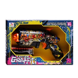Бластер "Графити" с мягкими пулями, в коробке