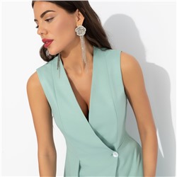 Жилет прямого силуэта, Стильный лидер (мятный)