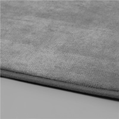 Коврики для ванной и туалета SAVANNA Memory foam, 2 шт: 60×90 см, 40×60 см, цвет серый