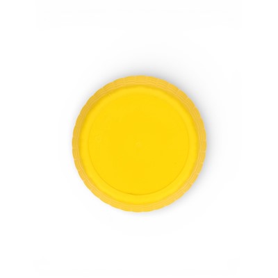 Горшок для цветов с поддоном «Ротанг», 3 л, d=17 см, h=17 см, пластиковый, жёлтый