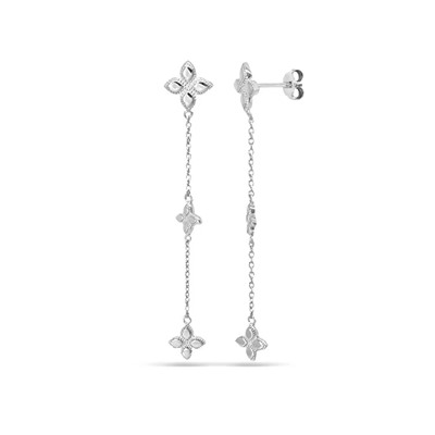 Серьги из серебра без вставки, МЦВА232