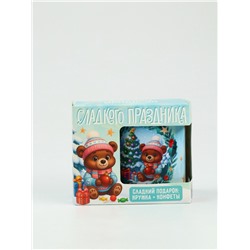 Детский сладкий новогодний подарок «Пусть сбудутся мечты»: кружка и конфеты, 150 г