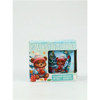 Детский сладкий новогодний подарок «Пусть сбудутся мечты»: кружка и конфеты, 150 г