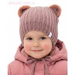 12223/2 MGH Шапка с ушками для девочки флис (50-52)